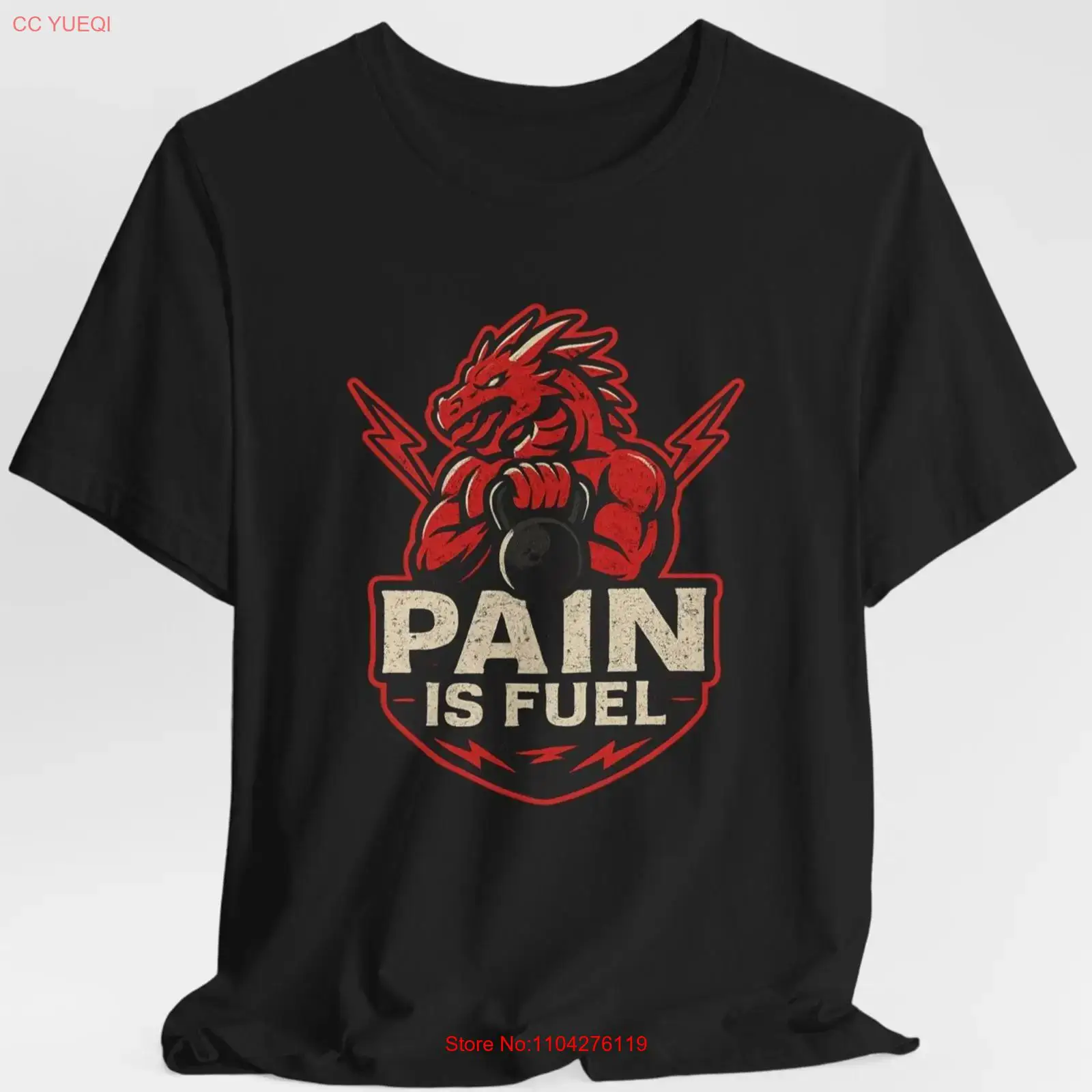 Fuel Fitness & Nutrition Oakbank - Koszulka Pain Is Fuel Dragon Gym