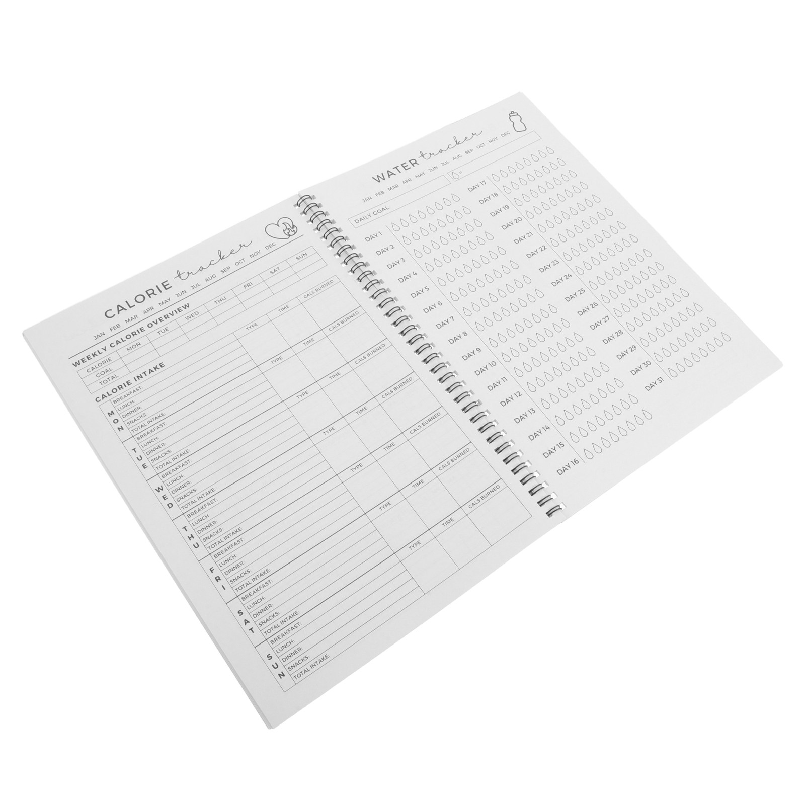 Nutrition And Fitness Books - Planer Fitness, Dziennik Ćwiczeń, 11.7x8.5, Książka