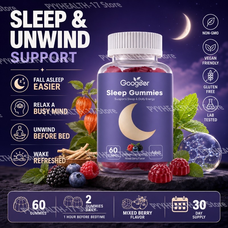 Ashwagandha Extract Root - Googeer Żelki do spania dla dorosłych